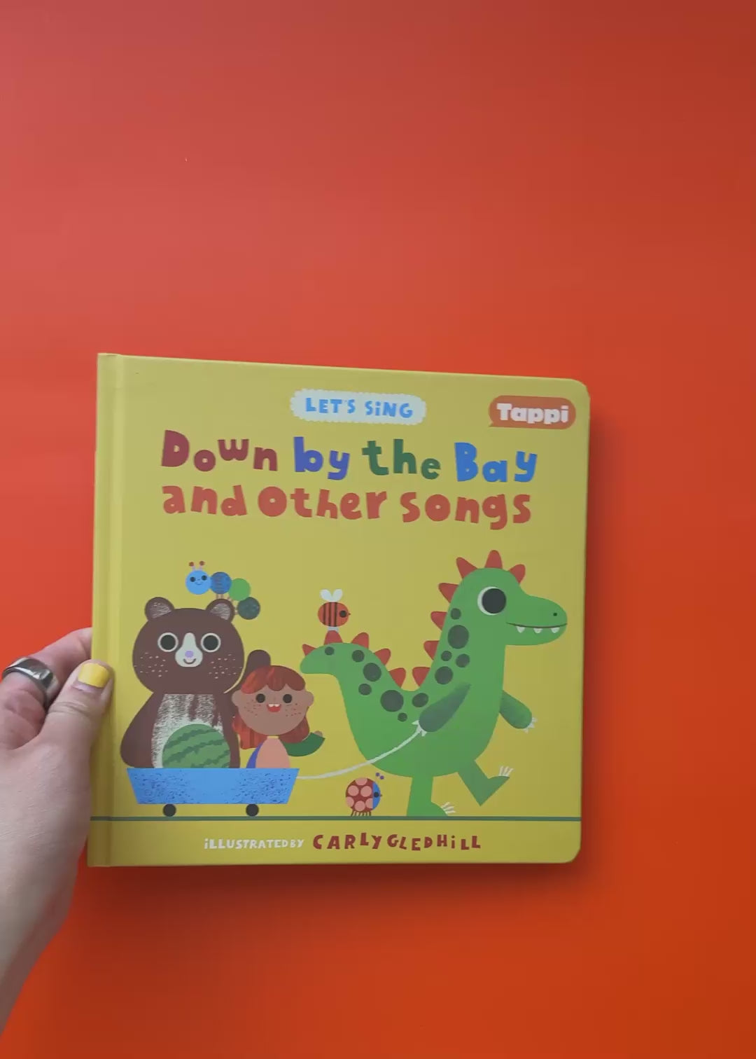 Down by the Bay and Other Songs book overview, demonstrating the Tappi Play Pen.