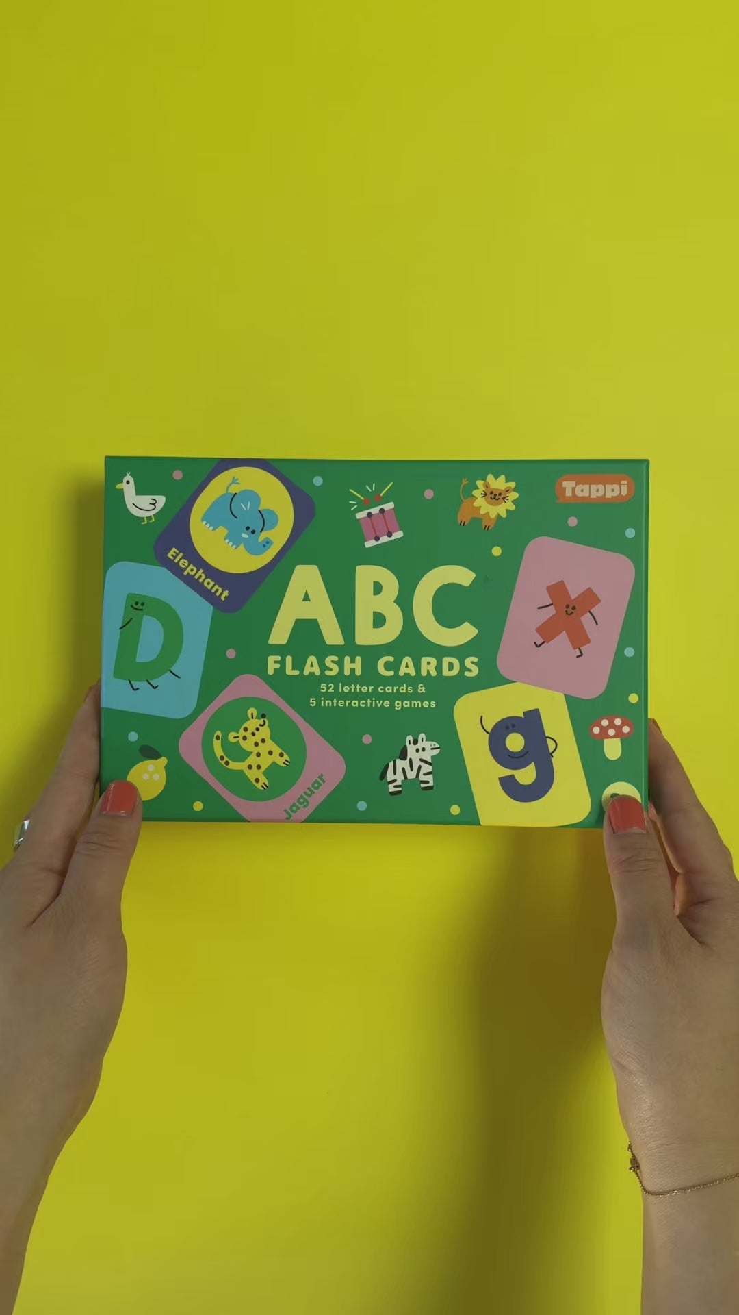 ABC Flashcards product overview demonstrating the Tappi Play Pen.